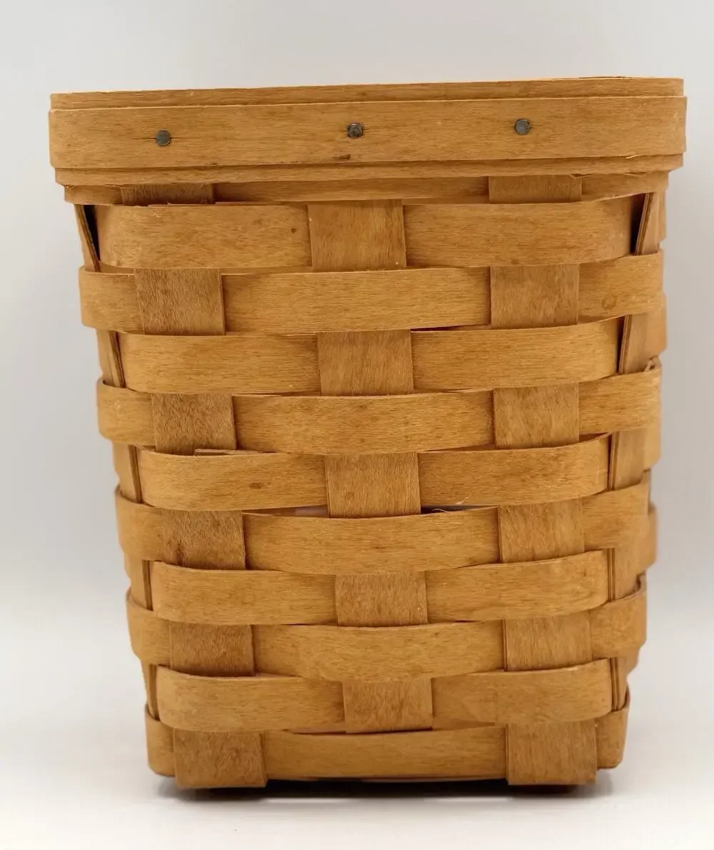 Vintage Longaberger Basket 1997 Small Square Spoon Holder 6” x 5.5